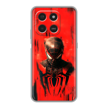 Силиконовый чехол на Honor X7d с принтом человек паук spiderman Силиконовый чехол на Honor X7d с принтом человек паук spiderman