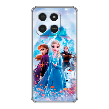 Силиконовый чехол на Honor X7d с принтом Холодное сердце Frozen Силиконовый чехол на Honor X7d с принтом Холодное сердце Frozen