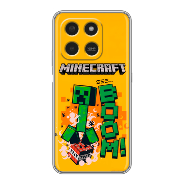 Силиконовый чехол на Honor X7d с принтом Майнкрафт Minecraft Силиконовый чехол на Honor X7d с принтом Майнкрафт Minecraft
