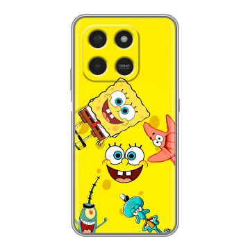 Силиконовый чехол на Honor X7d с принтом Спанч боб Спанчбоб Силиконовый чехол на Honor X7d с принтом Спанч боб Спанчбоб