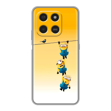 Силиконовый чехол на Honor X7d с принтом Миньоны Силиконовый чехол на Honor X7d с принтом Миньоны