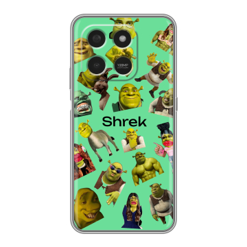 Силиконовый чехол на Honor X7d с принтом Шрек Shrek Силиконовый чехол на Honor X7d с принтом Шрек Shrek
