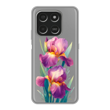 Силиконовый чехол на Honor X7d с принтом Цветы орхидеи Силиконовый чехол на Honor X7d с принтом Цветы орхидеи