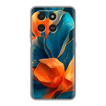 Силиконовый чехол на Honor X7d с принтом Цветы Силиконовый чехол на Honor X7d с принтом Цветы