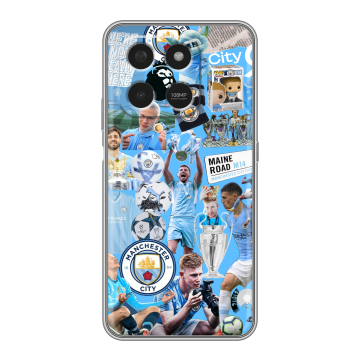 Силиконовый чехол на Honor X7d с принтом Man City Манчестер Сити Силиконовый чехол на Honor X7d с принтом Man City Манчестер Сити