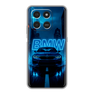 Силиконовый чехол на Honor X7d с принтом BMW БМВ