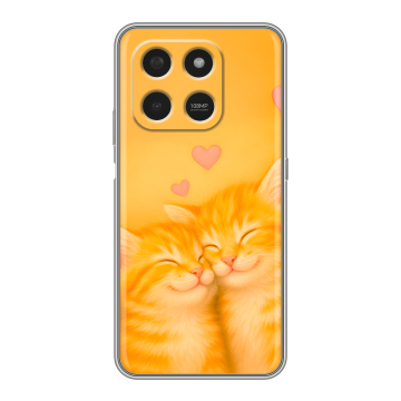 Силиконовый чехол на Honor X7d с принтом Милые котята Силиконовый чехол на Honor X7d с принтом Милые котята