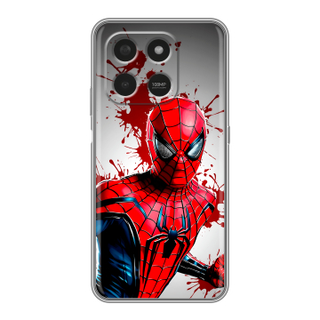 Силиконовый чехол на Honor X7d с принтом Spiderman Человек паук Силиконовый чехол на Honor X7d с принтом Spiderman Человек паук