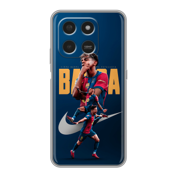 Силиконовый чехол на Honor X7d с принтом Барселона Barca Yamal Силиконовый чехол на Honor X7d с принтом Барселона Barca Yamal