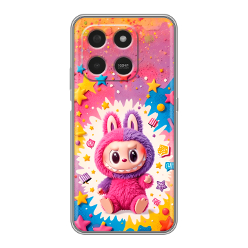 Силиконовый чехол на Honor X7d с принтом Labubu Лабубу Силиконовый чехол на Honor X7d с принтом Labubu Лабубу