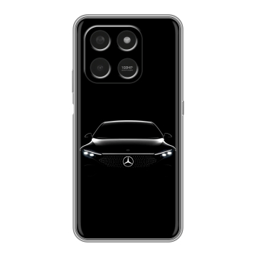 Силиконовый чехол на Honor X7d с принтом Mercedes Мерседес