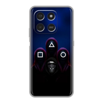 Силиконовый чехол на Honor X7d с принтом Игра Кальмара Силиконовый чехол на Honor X7d с принтом Игра Кальмара