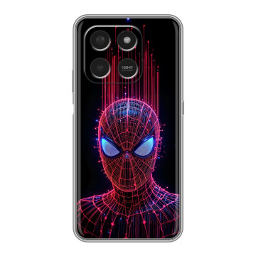 Силиконовый чехол на Honor X7d с принтом Spiderman Человек паук Силиконовый чехол на Honor X7d с принтом Spiderman Человек паук