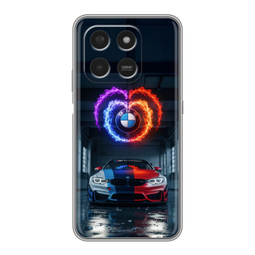 Силиконовый чехол на Honor X7d с принтом BMW БМВ Силиконовый чехол на Honor X7d с принтом BMW БМВ