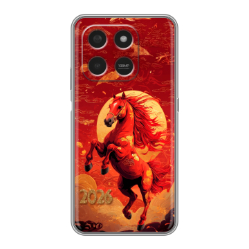 Силиконовый чехол на Honor X7d с принтом Новый год Силиконовый чехол на Honor X7d с принтом Новый год