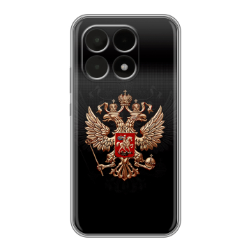 Силиконовый чехол на Xiaomi 15T с принтом Герб России Силиконовый чехол на Xiaomi 15T с принтом Герб России