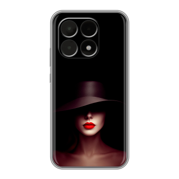 Силиконовый чехол на Xiaomi 15T с принтом Девушка в шляпе Силиконовый чехол на Xiaomi 15T с принтом Девушка в шляпе