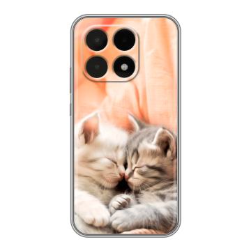Силиконовый чехол на Xiaomi 15T с принтом Котята