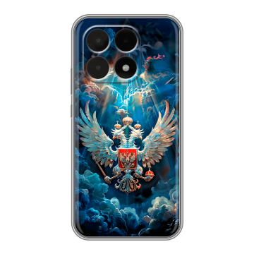Силиконовый чехол на Xiaomi 15T с принтом Герб флаг России