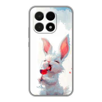 Силиконовый чехол на Xiaomi 15T с принтом кролик зайчик