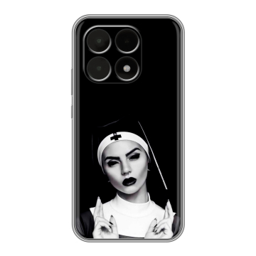Силиконовый чехол на Xiaomi 15T с принтом монашка