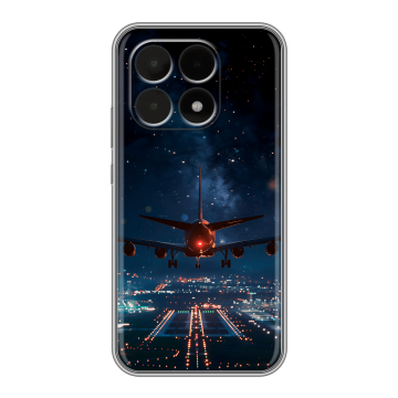 Силиконовый чехол на Xiaomi 15T с принтом самолет