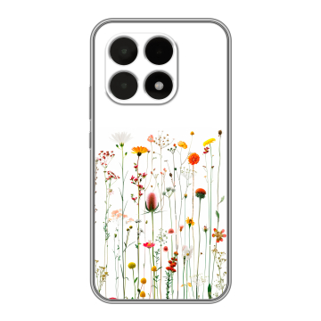 Силиконовый чехол на Xiaomi 15T с принтом цветы