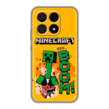 Силиконовый чехол на Xiaomi 15T с принтом Майнкрафт Minecraft Силиконовый чехол на Xiaomi 15T с принтом Майнкрафт Minecraft