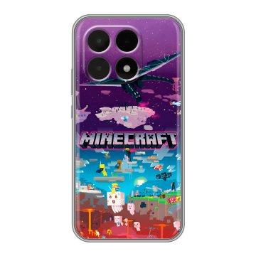 Силиконовый чехол на Xiaomi 15T с принтом Майнкрафт Minecraft Силиконовый чехол на Xiaomi 15T с принтом Майнкрафт Minecraft