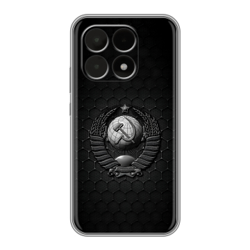 Силиконовый чехол на Xiaomi 15T с принтом Герб Флаг СССР Силиконовый чехол на Xiaomi 15T с принтом Герб Флаг СССР