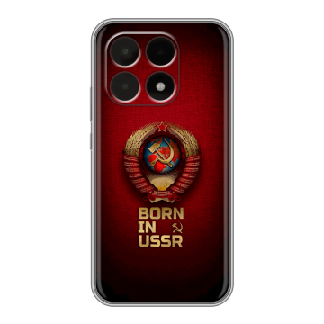 Силиконовый чехол на Xiaomi 15T с принтом Флаг Герб СССР Силиконовый чехол на Xiaomi 15T с принтом Флаг Герб СССР