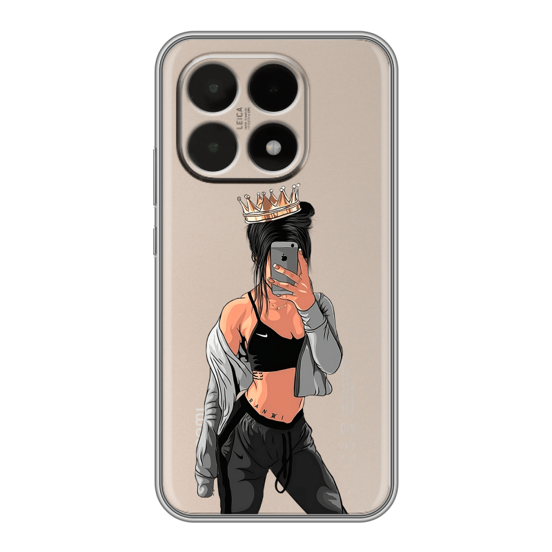 Силиконовый чехол на Xiaomi 15T с принтом Женские принты Силиконовый чехол на Xiaomi 15T с принтом Женские принты
