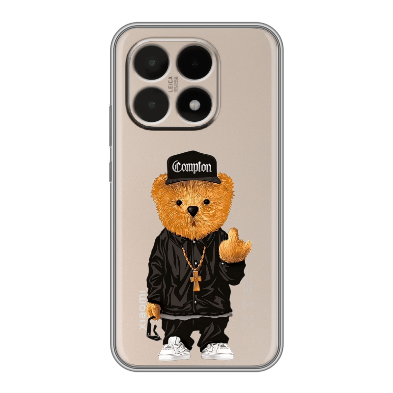 Силиконовый чехол на Xiaomi 15T с принтом Плюшевый медведь Силиконовый чехол на Xiaomi 15T с принтом Плюшевый медведь