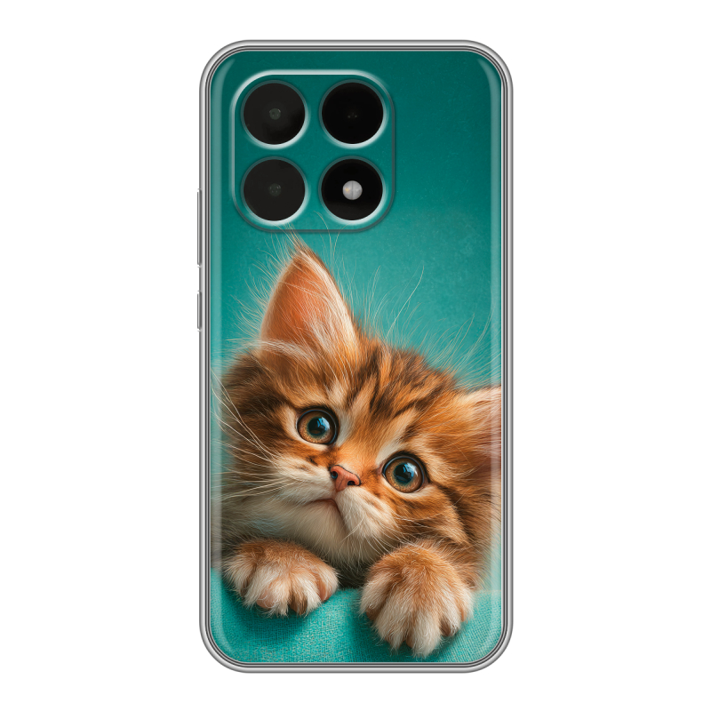 Силиконовый чехол на Xiaomi 15T с принтом котенок Силиконовый чехол на Xiaomi 15T с принтом котенок