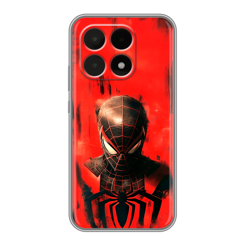 Силиконовый чехол на Xiaomi 15T с принтом человек паук spiderman Силиконовый чехол на Xiaomi 15T с принтом человек паук spiderman