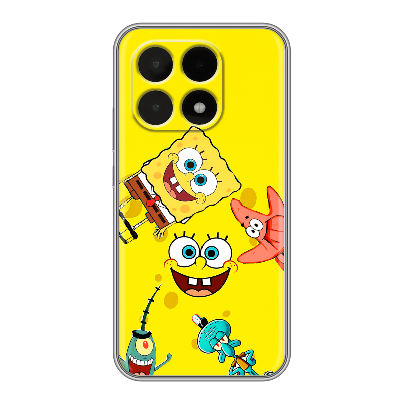 Силиконовый чехол на Xiaomi 15T с принтом Спанч боб Спанчбоб Силиконовый чехол на Xiaomi 15T с принтом Спанч боб Спанчбоб
