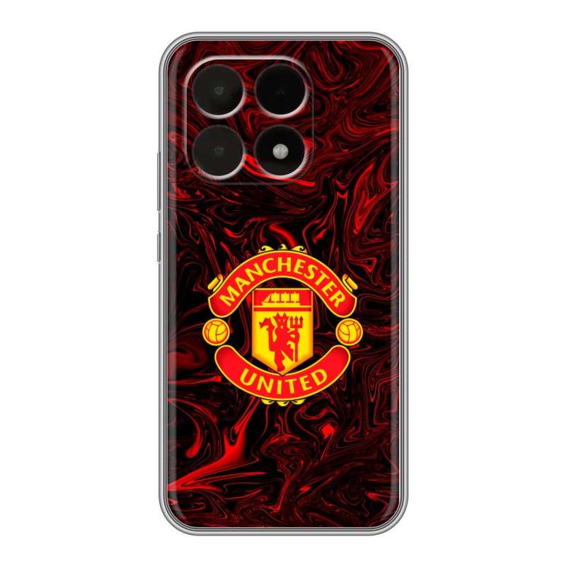 Силиконовый чехол на Xiaomi 15T с принтом Manchester United Силиконовый чехол на Xiaomi 15T с принтом Manchester United