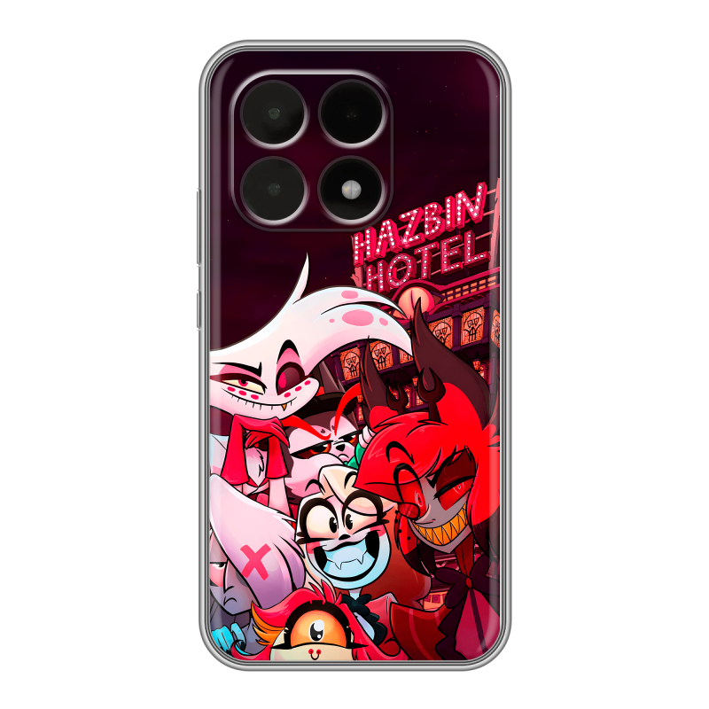 Силиконовый чехол на Xiaomi 15T с принтом Hazbin Hotel Отель Хазбин Силиконовый чехол на Xiaomi 15T с принтом Hazbin Hotel Отель Хазбин