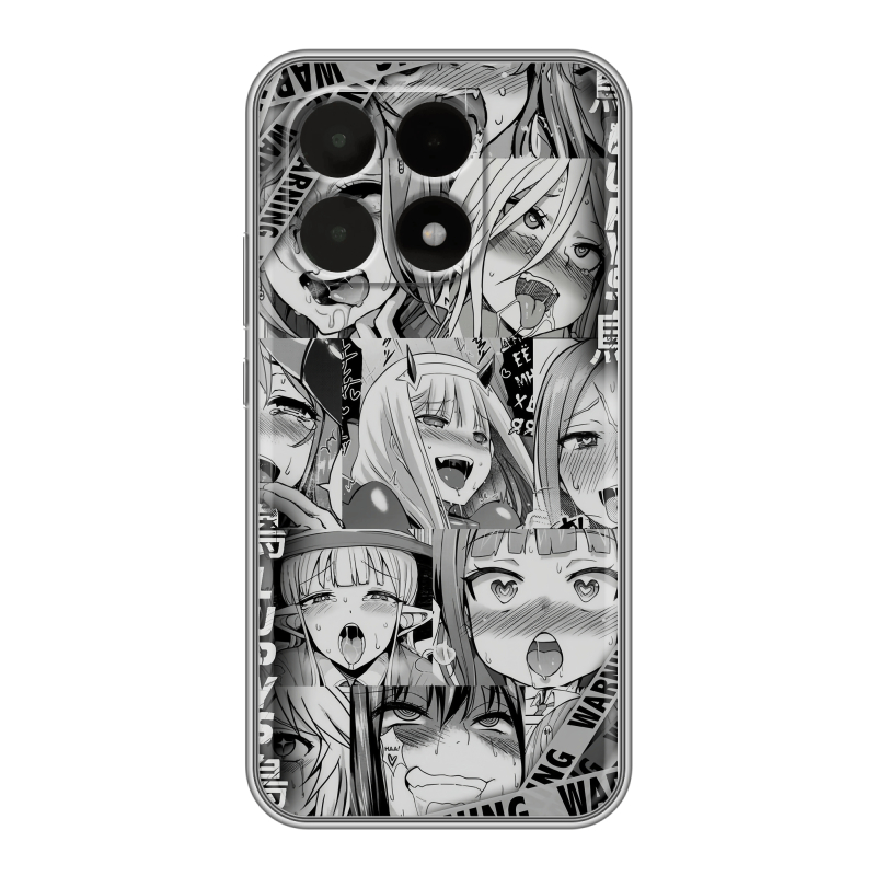 Силиконовый чехол на Xiaomi 15T с принтом Ahegao Ахегао Аниме Силиконовый чехол на Xiaomi 15T с принтом Ahegao Ахегао Аниме