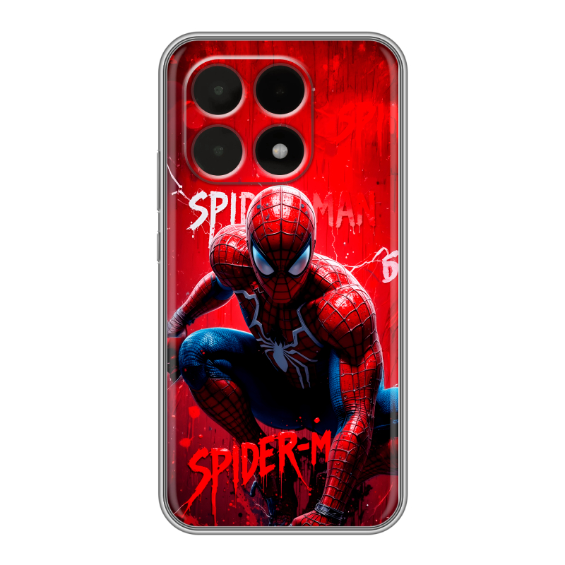 Силиконовый чехол на Xiaomi 15T с принтом Spiderman Человек паук Силиконовый чехол на Xiaomi 15T с принтом Spiderman Человек паук