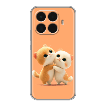 Силиконовый чехол на Xiaomi 15T Pro с принтом Милые котики Силиконовый чехол на Xiaomi 15T Pro с принтом Милые котики