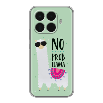 Силиконовый чехол на Xiaomi 15T Pro с принтом Лама Силиконовый чехол на Xiaomi 15T Pro с принтом Лама