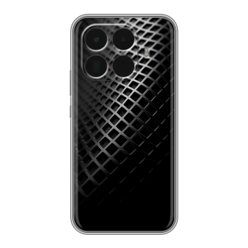 Силиконовый чехол на Xiaomi 15T Pro с принтом Текстура металла