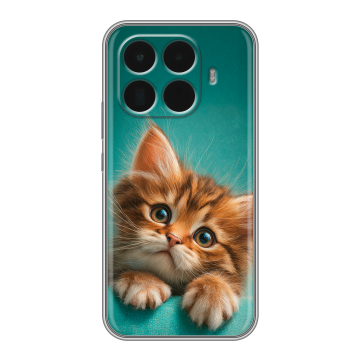Силиконовый чехол на Xiaomi 15T Pro с принтом котенок