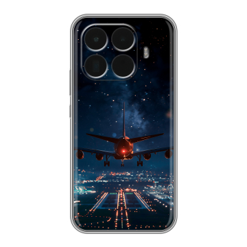 Силиконовый чехол на Xiaomi 15T Pro с принтом самолет Силиконовый чехол на Xiaomi 15T Pro с принтом самолет