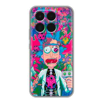 Силиконовый чехол на Xiaomi 15T Pro с принтом Рик и Морти Rick Morty Силиконовый чехол на Xiaomi 15T Pro с принтом Рик и Морти Rick Morty