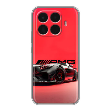 Силиконовый чехол на Xiaomi 15T Pro с принтом Мерседес Mercedes AMG Силиконовый чехол на Xiaomi 15T Pro с принтом Мерседес Mercedes AMG