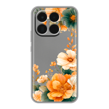 Силиконовый чехол на Xiaomi 15T Pro с принтом Цветы принт Силиконовый чехол на Xiaomi 15T Pro с принтом Цветы принт