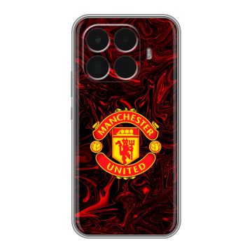 Силиконовый чехол на Xiaomi 15T Pro с принтом Manchester United Силиконовый чехол на Xiaomi 15T Pro с принтом Manchester United