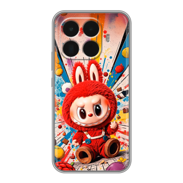 Силиконовый чехол на Xiaomi 15T Pro с принтом Labubu Лабубу